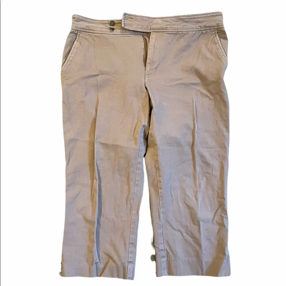 Chaps khaki capris size 12 - Picture 1 of 4